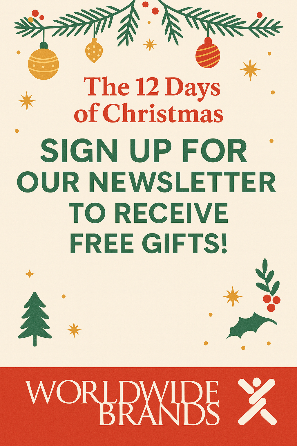 signup for christmas freebies newsletter tradeshow calendar